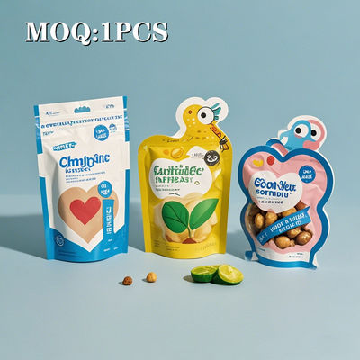 শিশু প্রতিরোধী মাইলার জিপার ব্যাগ নিরাপদ আগাছা পরিবহনের জন্য ডাই কাট ডিজাইন সহ