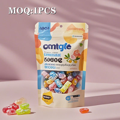 কাস্টমাইজড পুনর্ব্যবহারযোগ্য বায়োডেগ্রেডেবল খাদ্য প্যাকেজিং গন্ধ প্রতিরোধী ব্যাগ সিলড জিপার স্ট্যান্ড-আপ মাইলার প্যাচ ব্যাগ