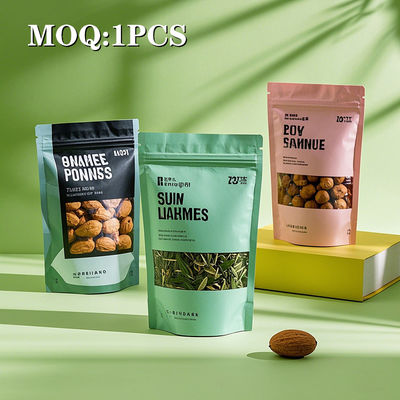 ফুড গ্রেড মাইলার ব্যাগ স্ট্যান্ড আপ প্যাকেজ সঙ্গে জিপার শীর্ষ আর্দ্রতা প্রমাণ অ্যালুমিনিয়াম ফয়েল খাদ্য প্যাকেজিং