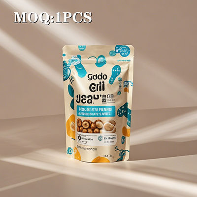 ম্যাট বা চকচকে খাদ্য নিরাপদ মান পুনরায় বন্ধযোগ্য জিপার সহ গন্ধ প্রতিরোধী প্যাকেজিং ব্যাগ