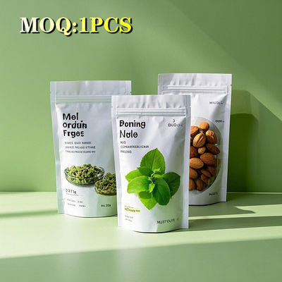 রঙিন মুদ্রণ ম্যাট কাস্টম 90g হার্বাল চা প্যাকেজিং স্ট্যান্ড আপ পকেট