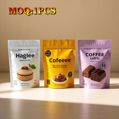 কাস্টম লোগো পরিষ্কার / স্বচ্ছ / ম্যাট / ফ্রস্টড স্ব-সিলিং টেকসই জিপ লক খাদ্য প্লাস্টিকের ব্যাগ