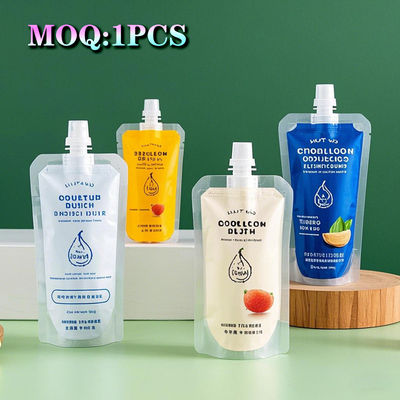 কাস্টম পুনরায় ব্যবহারযোগ্য স্ট্যান্ড আপ পকেট ব্যাগ সঙ্গে স্পুট তরল শিশুর খাদ্য ফলের রস কাদা সস পানীয় জন্য লোশন প্যাকিং