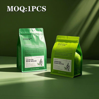 চা এবং কফির জন্য টেকসই ফ্ল্যাট-বট অ্যালুমিনিয়াম ফয়েল ব্যাগ