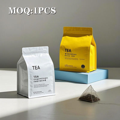 পরিবেশ বান্ধব ম্যাট ব্ল্যাক ক্রাফট পেপার স্ট্যান্ড-আপ ব্যাগ পুনরায় বন্ধযোগ্য জিপার এবং পরিষ্কার উইন্ডো সহ কফি চা এবং শুকনো খাবার সঞ্চয় করার জন্য