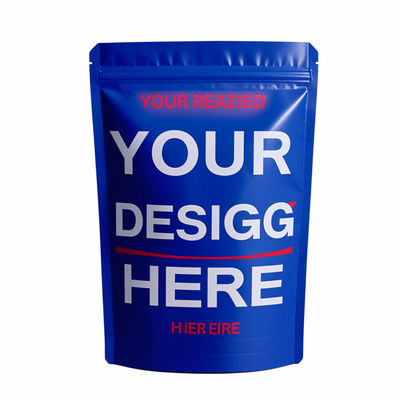 কাস্টম 3.5g মাইলার ব্যাগ - গন্ধ-প্রমাণ এবং শিশু-প্রমাণ কুকি প্যাকেজিংয়ের জন্য জিপলক সহ পুনরায় সিলযোগ্য অ্যালুমিনিয়াম ফয়েল স্ট্যান্ড-আপ প্যাকেজ