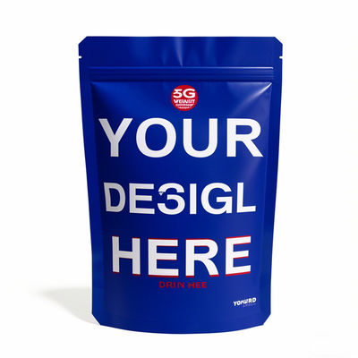 কাস্টম প্রিন্টেড মাইলার ব্যাগ পাইকারি - গন্ধ-প্রমাণ স্ট্যান্ড-আপ ব্যাগগুলি জিপার সহ 3.5g, 7g, 14g, 28g আকারের খাদ্য প্যাকেজিংয়ের জন্য