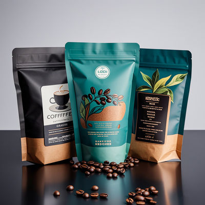 পাইকারি কাস্টম লোগো মাইলার ব্যাগ - খাদ্য এবং কফি প্যাকেজিং জন্য গন্ধ-প্রতিরোধী অ্যালুমিনিয়াম ফয়েল জিপলক ব্যাগ