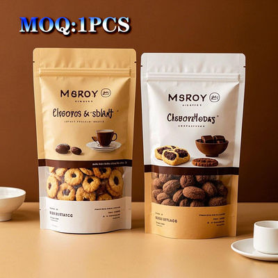 এফডিএ-সম্মত মাইলার স্ট্যান্ড-আপ প্যাকেজিং জিপ-লক বন্ধক HD কাস্টম প্রিন্টিং এবং মাইক্রো-পার্সন 1/8 ওনস গুর্মেট ফুড স্যাম্পলিংয়ের ক্ষমতা