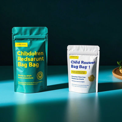 Child Resistant Bags | 8-12 Mil Thick Plastic Composite | Airtight Zipper & Tamper-Evident Seal | FDA/SGS Certified for Medicine/Food