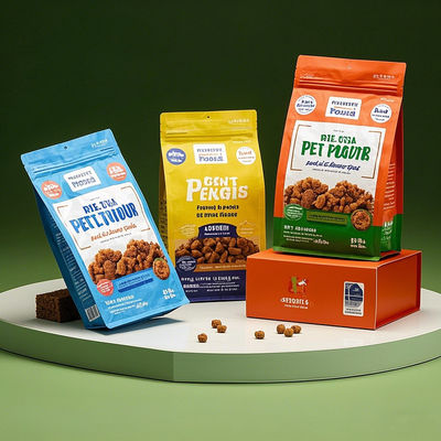 শিশু লক ব্যাগ কারখানা পোষা প্রাণী খাদ্য প্যাকেজিং জন্য সরাসরি কাস্টমাইজযোগ্য বাধা