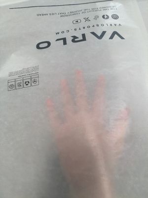 পুনর্ব্যবহারযোগ্য এবং অবনমিত গ্লাসিন স্ব-আঠালো ব্যাগ ফ্যাশন ব্র্যান্ডের জন্য সবুজ প্যাকেজিং