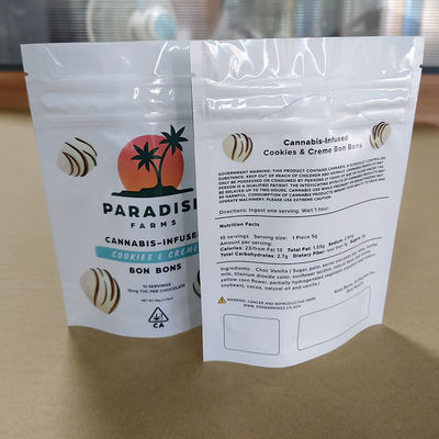 শিশু প্রতিরোধী জিপার ব্যাগ খাদ্য / মিষ্টি / বাদামের জন্য কাস্টম মুদ্রিত কম্পোজিট প্যাকেজিং পরিবেশ বান্ধব পুনরায় বন্ধযোগ্য নকশা