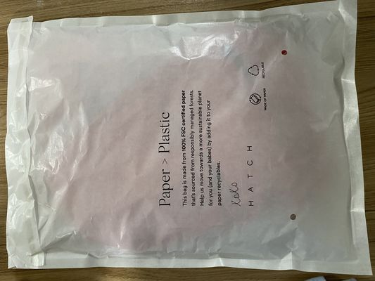 খুচরা প্যাকেজিংয়ের জন্য কাস্টম টেকসই বায়োডেগ্রেডেবল কাগজের ব্যাগ