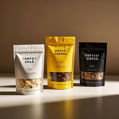 বেশ উচ্চ মানের ডিজিটাল প্রিন্টিং নরম, শুকনো বা হিমায়িত পণ্যের জন্য প্রস্তুত স্ট্যান্ড আপ পকেট