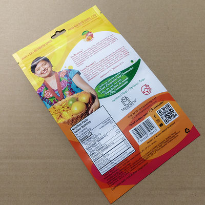 স্বয়ং-সিল স্ট্যান্ড-আপ আম ব্যাগ জিপার লক IPX4 আর্দ্রতা-প্রমাণ 500+ বার পুনরায় বন্ধ করা যায়