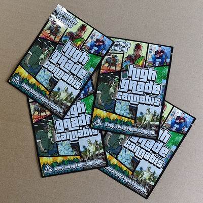 জিটিএ থিমযুক্ত শিশু-প্রুফ ব্যারিয়ার ব্যাগ REACH ROHS সঙ্গতিপূর্ণ ৮-রঙের রোটোগ্রেভার প্রিন্টিং