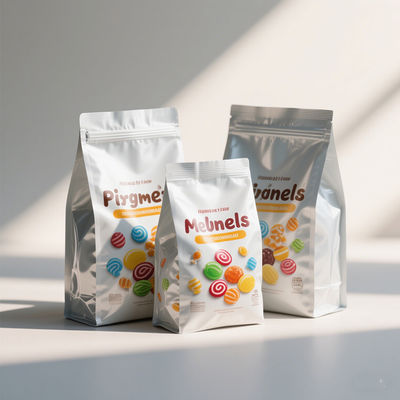 স্বনির্ধারিত মুদ্রিত মাইলার ব্যাগ স্বচ্ছ উইন্ডো সহ।