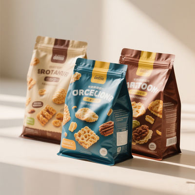 ইকো-ডিগ্রেডেবল ফাইবার স্ট্যান্ড-আপ প্যাকেজ।