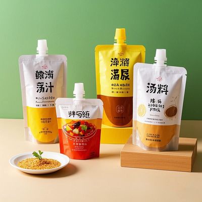 কাস্টম প্লাস্টিকের স্পাউট ব্যাগ খাদ্য প্যাকেজিং ব্যাগ প্লাস্টিক অ্যালুমিনিয়াম ফয়েল মাইলার ব্যাগ স্ট্যান্ড আপ প্যাকেট ডয়প্যাক দুধের রসের জন্য
