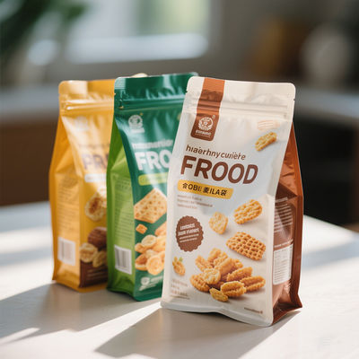 কাস্টম প্রিন্টেড স্ট্যান্ড-আপ কম্পোজিট ব্যাগ - ফুল সিএমওয়াইকে এবং সফট টাচ ফিনিশ