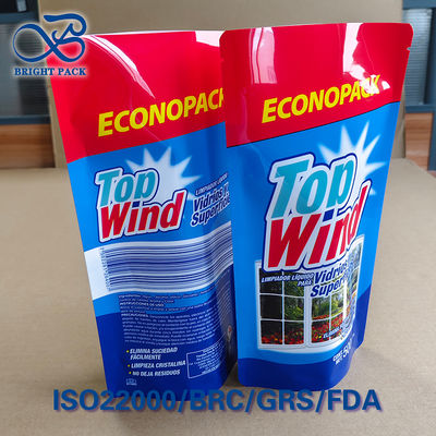 গ্লাস ক্লিনার-এর জন্য পরিবেশ-বান্ধব ট্রাই-সিল ব্যাগ - পুনর্ব্যবহারযোগ্য যৌগিক উপাদান