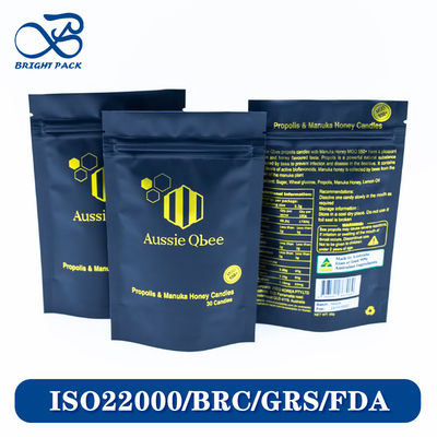 ক্যান্ডি প্যাকেজিংয়ের জন্য প্রিমিয়াম স্ট্যান্ড আপ পাউচ, কাস্টম ব্র্যান্ড প্রিন্টিং সহ বাল্ক অর্ডারে ডিসকাউন্ট।