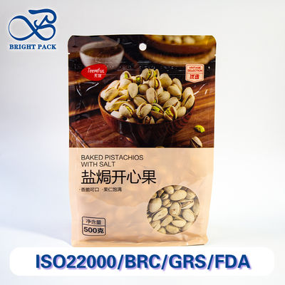 খাবার-গ্রেড আট-পার্শ্বযুক্ত সিলিং ব্যাগ স্বচ্ছ জানালা সহ, যা স্ন্যাকস এবং বাদাম প্যাকেজিংয়ের জন্য আদর্শ। বাল্ক অর্ডারে ছাড় পাওয়া যায়।