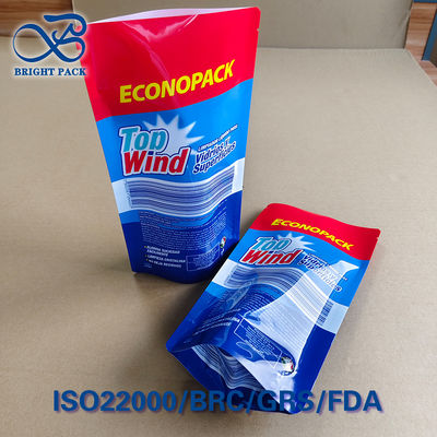 গ্লাস ক্লিনার-এর জন্য ৩০% RPET স্ট্যান্ড-আপ পাউচ, GRS সার্টিফাইড, ভারী ধাতু-মুক্ত, EU REACH