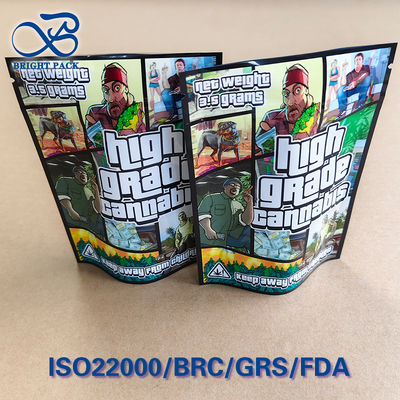 জিটিএ ট্রাইবাল প্রিন্ট শিশু প্রতিরোধী ব্যাগ আইএসও 8317 ধাক্কা-টুইস্ট লক ≤0.3 মিমি গ্রাভারের যথার্থতা