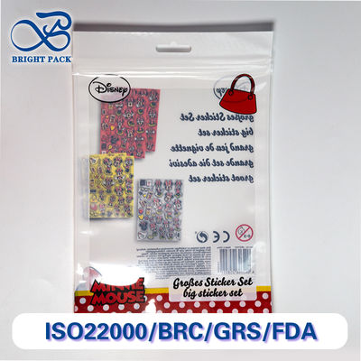 কাস্টম প্রিন্টেড থ্রি সাইডেড সিলিং ব্যাগস ফর টয় প্যাকেজিং উইন্ডোজ এবং অ্যান্টি-স্ট্যাটিক লেয়ার সহ।