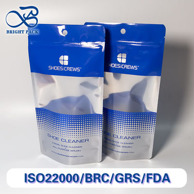 জুতা পরিষ্কার করার প্যাকেজিংয়ের জন্য স্বচ্ছ জানালা সহ পোর্টেবল স্ট্যান্ড আপ ব্যাগ, যা বহু-দৃশ্য ব্যবহারের জন্য বহুমুখী কার্যকারিতা প্রদান করে।