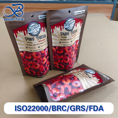 ​​খাবার প্যাকেজিং পাইকারি জন্য প্যান্টোন-ম্যাচড কাস্টম লোগো স্ট্যান্ড-আপ ব্যাগ, ১০-রঙের ফ্লেক্সো প্রিন্টিং।