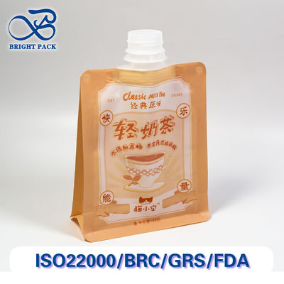 ফুড গ্রেড ড্রিঙ্কস স্পাউট প্যাকেজস স্পাউট ক্যাপ সহ তরল প্যাকেজিংয়ের জন্য কাস্টম মুদ্রিত বাল্ক অর্ডার ডিসকাউন্ট