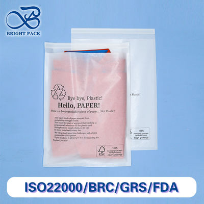 লোগো প্রিন্টিং সহ কাস্টম বায়ोडिग্ৰেডেবল গ্লাসাইন ব্যাগ