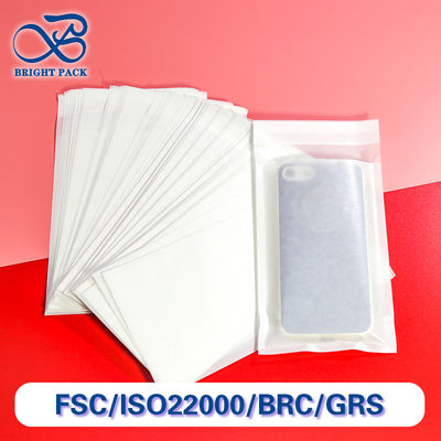 স্ব-সিল বন্ধনী সহ কাস্টম মুদ্রিত গ্লাসাইন কাগজের ব্যাগ