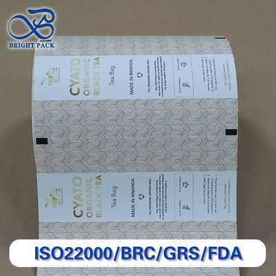 প্রিমিয়াম ফুড-নিরাপদ সহজ-চিরা কাগজ রোল তাপ সীল আবরণ দক্ষ চা ব্যাগ ওভারপ্যাকিং প্যাকেজিং জন্য