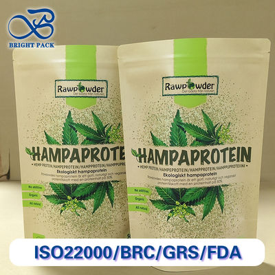 প্রিমিয়াম ক্রাফট পেপার স্ট্যান্ড-আপ পাউচ, PE লাইনিং সহ, খাদ্য গ্রেড, কাস্টম প্রিন্টিং, পরিবেশ-বান্ধব এবং স্ট্যাকযোগ্য