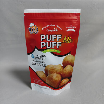 কাস্টম প্রিন্টেড, উচ্চ-বেষ্টনীযুক্ত স্ট্যান্ড আপ পাউচ যা পুনরায় সিল করা যায় এমন জিপার সহ