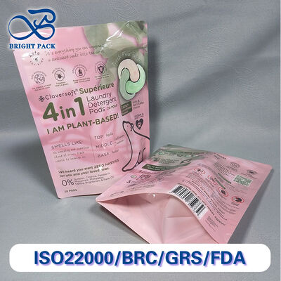 লিক-প্রুফ এবং টেকসই লন্ড্রি বিডগুলির জন্য স্ট্যান্ড আপ পাউচ