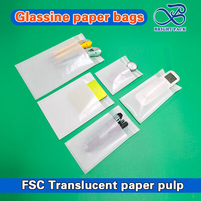পাইকারি কাস্টমাইজযোগ্য মুদ্রণযোগ্য পুনর্ব্যবহারযোগ্য পরিবেশ বান্ধব টেকসই প্যাকেজিং জন্য গ্লাসিন কাগজ ব্যাগ